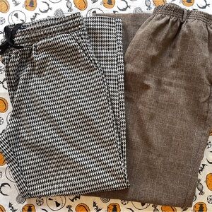 Two pairs of Women’s XL plaid pants